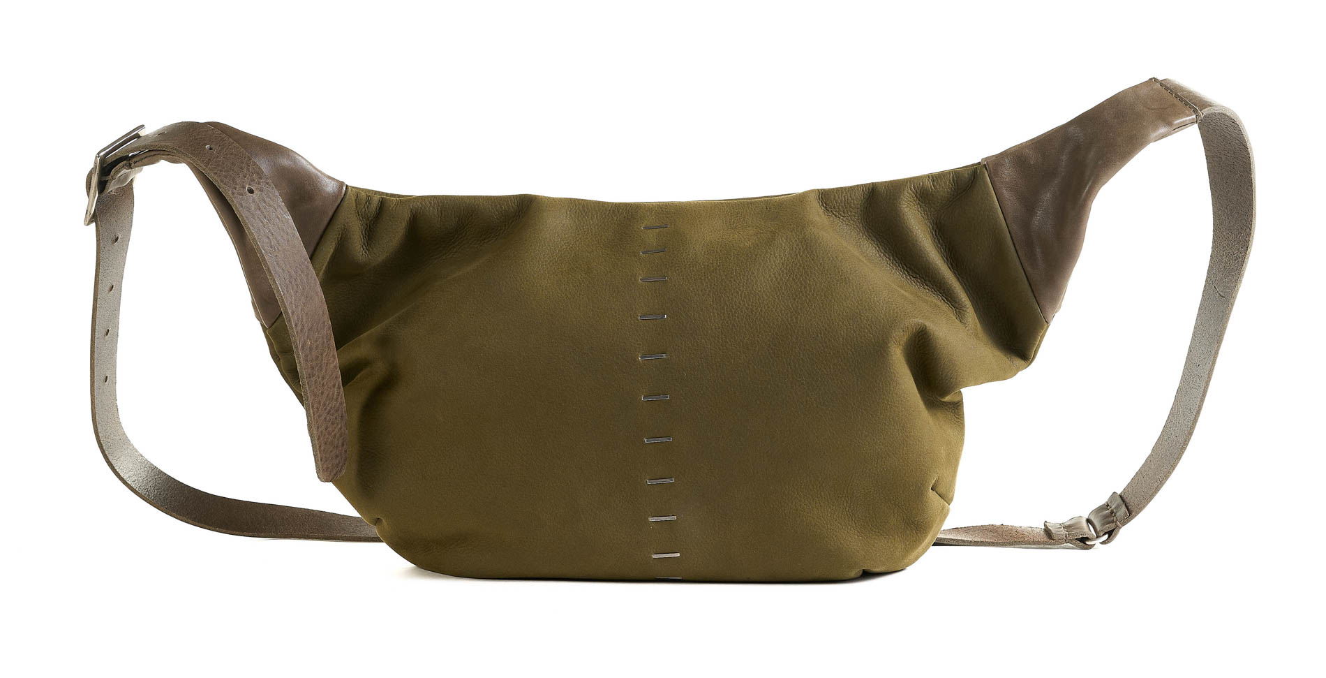 daniele basta leather and silver bags - FRONT